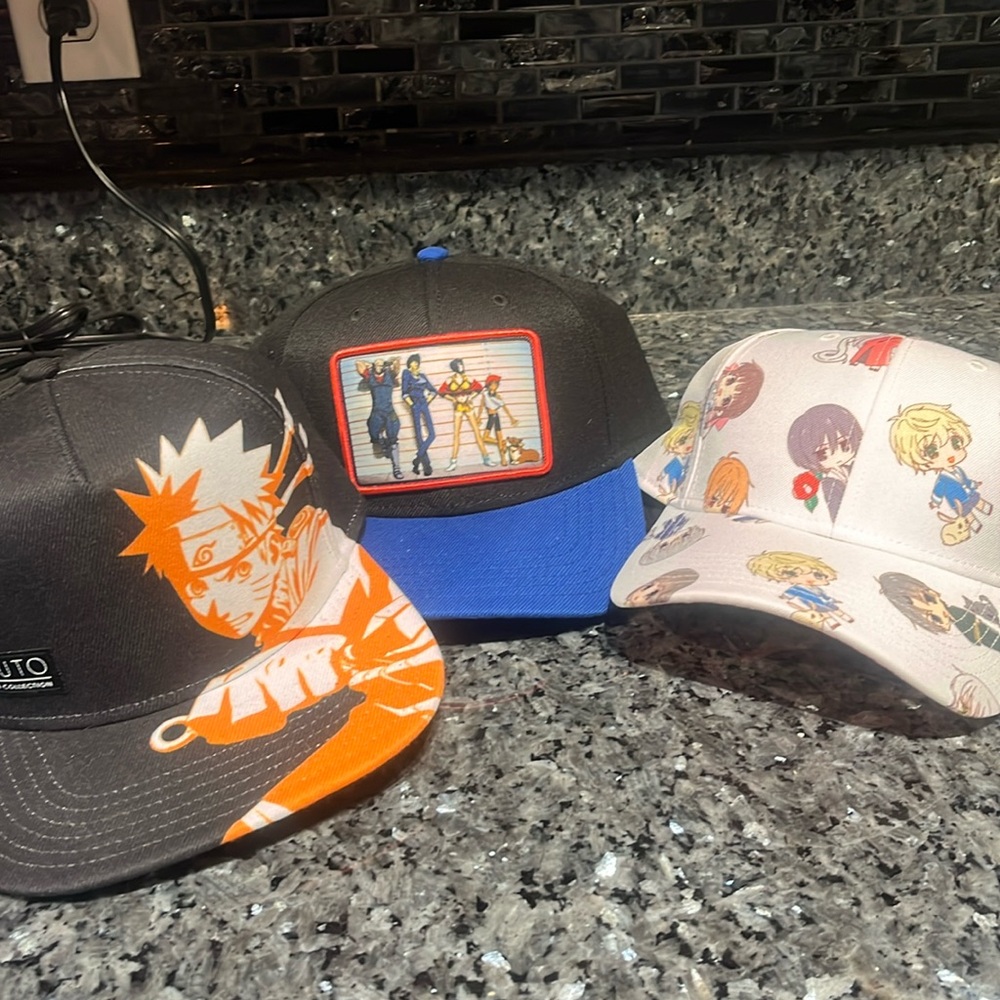 Lot of 3 Anime Hats